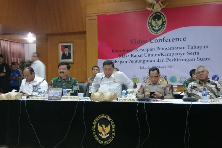 Rakorsus Menkopolhukam Jelang Pemilu (Antara)