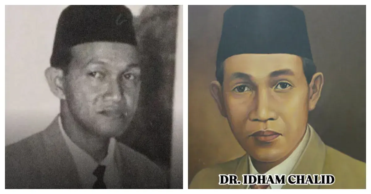 Ketua DPR RI Termiskin, Idham Chalid (Sumber: Kolase Instagram @merindink dan @indonesiawonderful80)