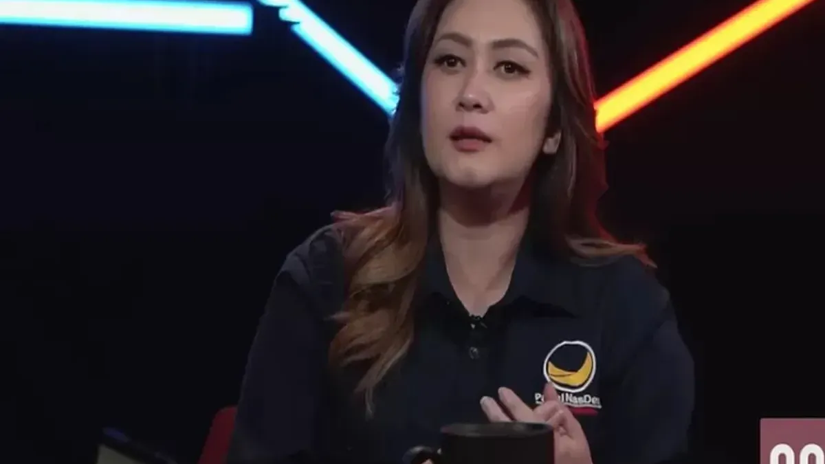 Nafa Urbach politisi Nasdem sekaligus artis yang rumahnya dijarah. (Dok Youtube Najwa Shihab)