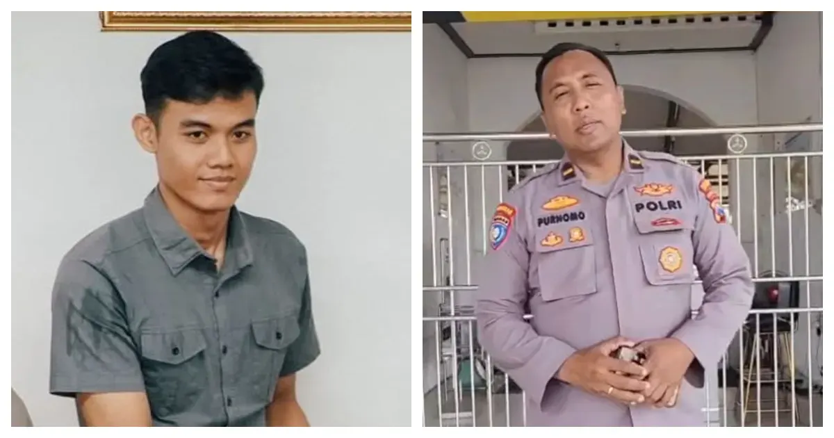 Argi Budiansyah dan Pak Purnomo (Sumber: Kolase Instagram @commuterline dan  @purnomopolisibaik)