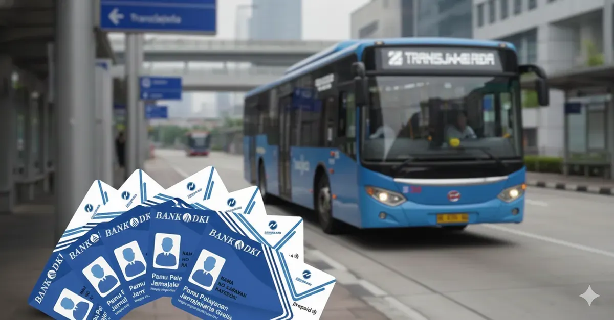 Kartu Layanan Gratis Transjakarta. (Sumber: Gemini AI)