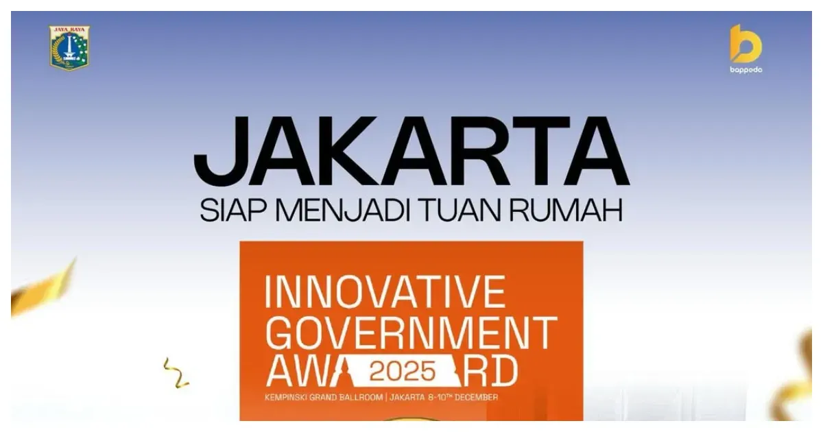 Jakarta Siap Jadi Tuan Rumah Innovative Government Award 2025 (Sumber: Instagram @bappedadki)