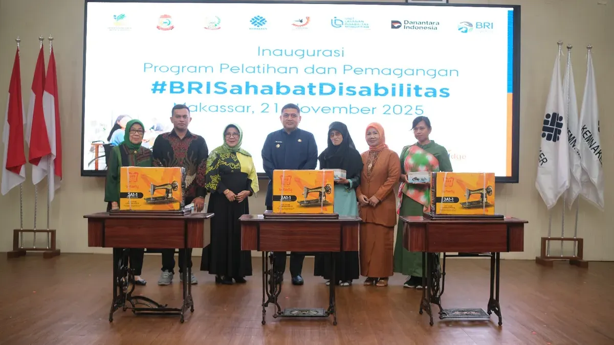 BRI melalui program TJSL BRI Peduli menghadirkan Program BRI Sahabat Disabilitas di Makassar untuk membuka akses pelatihan dan pemagangan bagi penyandang disabilitas menuju kemandirian.