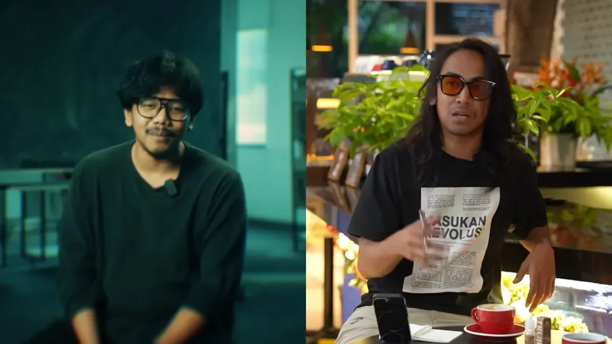 Ferry Irwandi dan Jombang Santani Khairen (Sumber: youtube.com/@ferryirwandi/@rhenald.kasali)