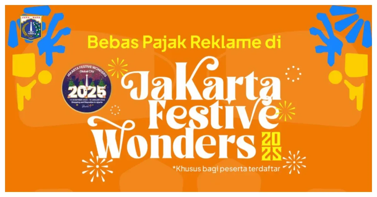 Pemprov DKI Jakarta resmikan acara Jakarta Festive Wonders pada Jumat, 12 Desember 2025. (Sumber: Instagram @dkijakarta)