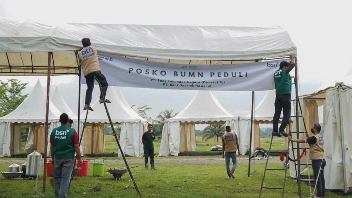 Aksi Sosial BTN, Bangun Pusat Logistik dan Kesehatan untuk Korban Banjir Aceh