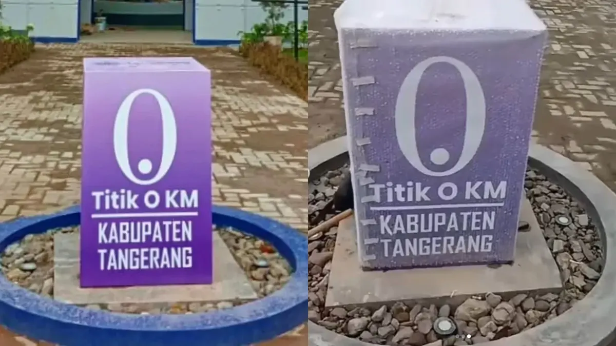 Kontroversi Tugu Titik 0 Km Kabupaten Tangerang. (Sumber: Instagram.com/@chadsfolk)