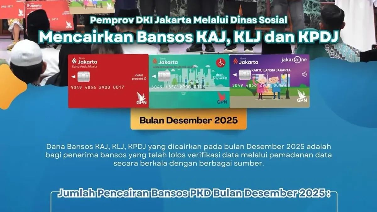 Pemerintah Provinsi (Pemprov) DKI Jakarta melalui Dinas Sosial (Dinsos) kembali menyalurkan Bantuan Sosial Pemenuhan Kebutuhan Dasar (PKD) untuk periode Desember 2025. (Sumber: Instagram @dinsosdki | Foto: Instagram @dinsosdki)