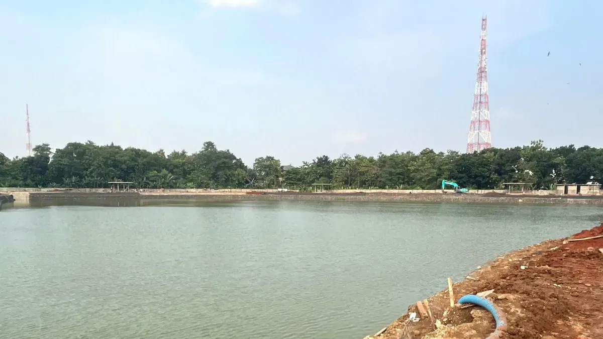 Progres Waduk Giri Kencana (Sumber: Beritajakarta.id | Foto: Beritajakarta.id)