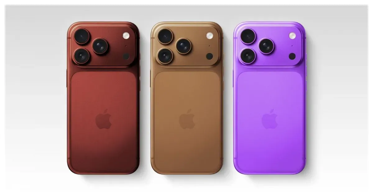 Bocoran 3 Warna Baru iPhone 18 Pro (Sumber: gsmarena.com)