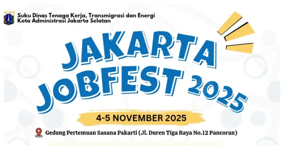 Jakarta Job Fest 2025 Kembali Digelar (Sumber: Instagram @sudisnakertransgijaksel)