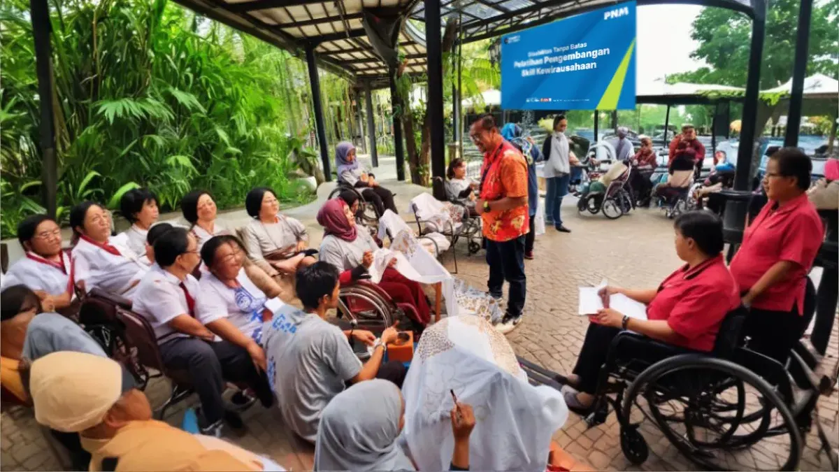 PNM beri pelatihan pembuatan kue bagi 27 penyandang disabilitas di Jambi untuk dorong kemandirian dan inklusi ekonomi.