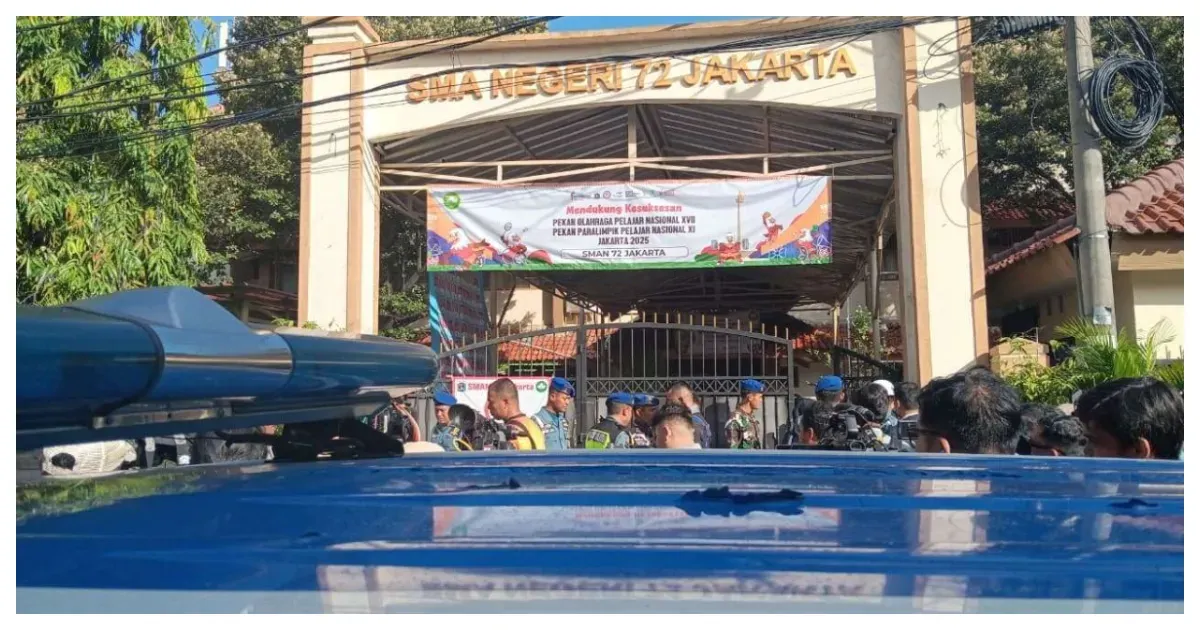 Ledakan Terjadi di SMAN 72 Jakarta (Sumber: rri.co.id/ Alfreds Tuter)