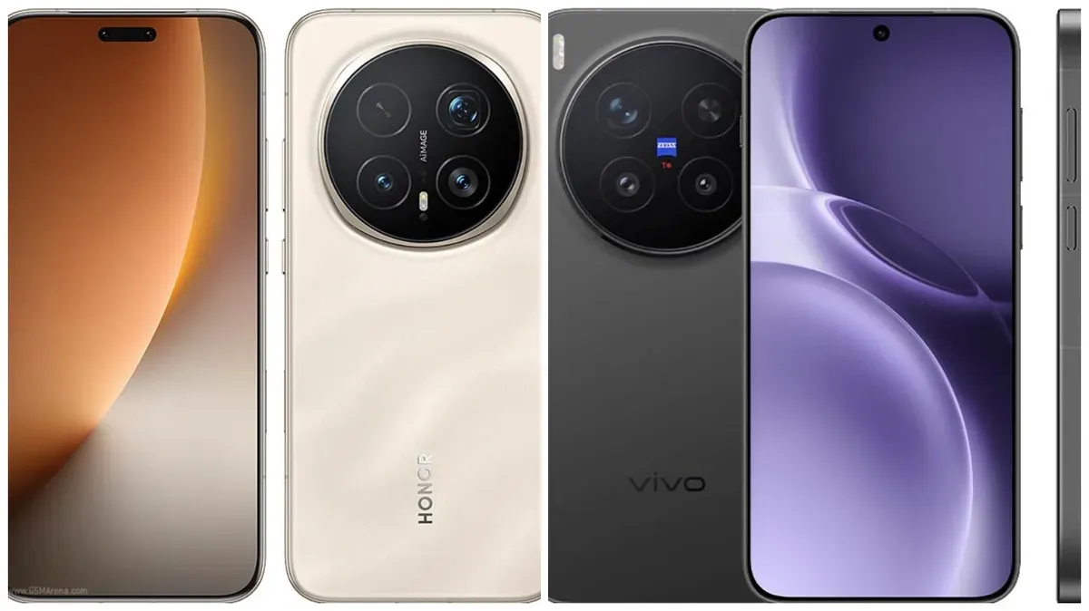 Mirip, prebandingan spesifikasi Honor Magic 8 Pro vs Vivo X300 Pro (Sumber: Kolase gsmarena | Foto: Kolase gsmarena)