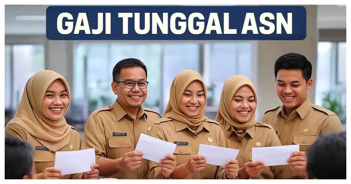 Ilustrasi. Gaji Tunggal atau Single Salary ASN (Sumber: Generative AI)