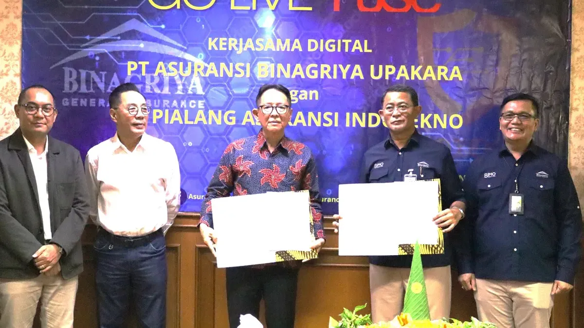 PT Asuransi Binagriya Upakara dan PT Pialang Asuransi Indotekno Resmi Go Live Kerja Sama Digital Produk Asuransi Kendaraan Bermotor (Foto: Ist)