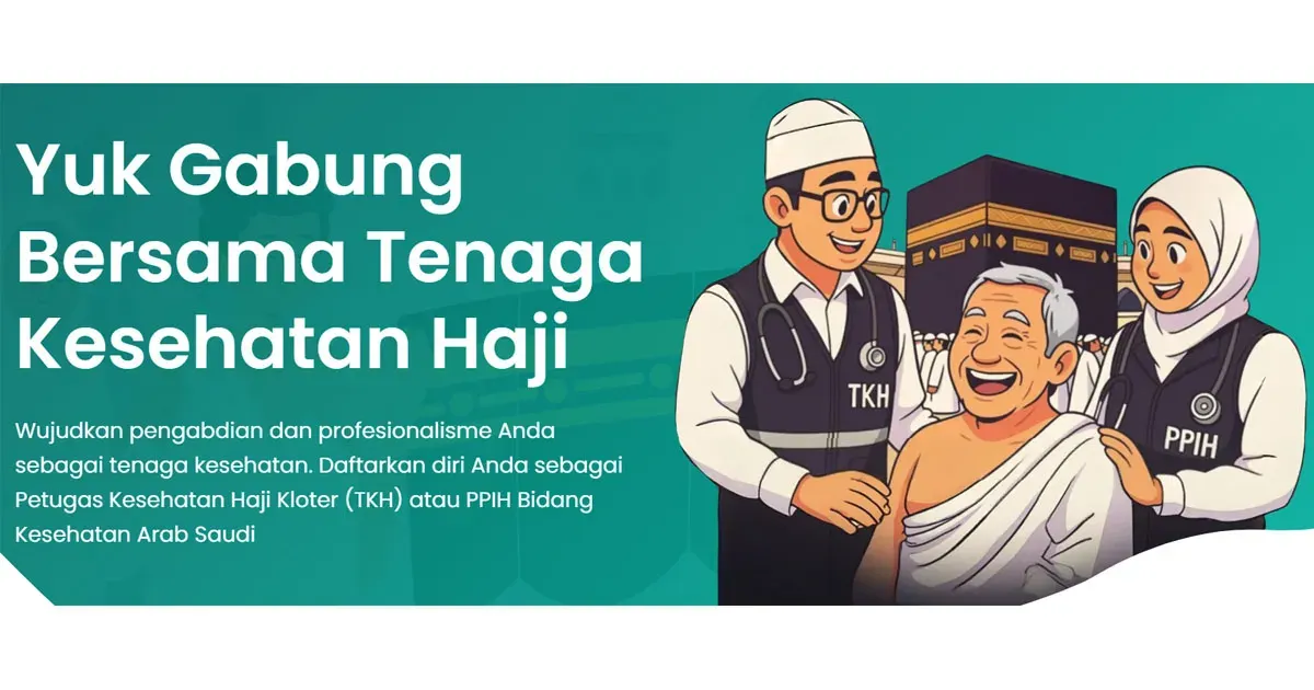 Rekrutmrn Petugas Kesehatan Haji 1447 H/2026 M (Sumber: daftarin.kemkes.go.id)