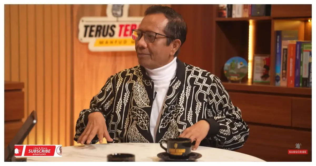 Eks Menko Polhukam Mahfud MD (Sumber: YouTube Mahfud MD Official)