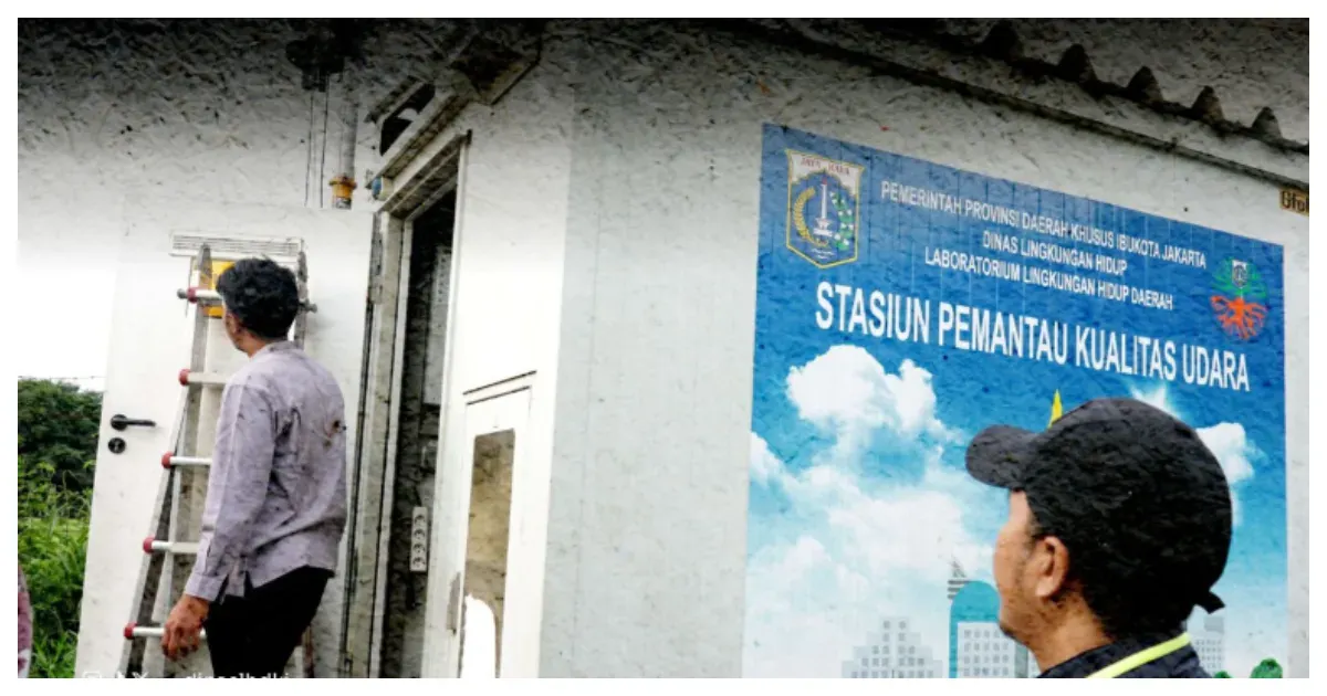 Stasiun Pemantau Kualitas Udara (SPKU) di Jakarta (Sumber: Instagram @dinaslhdki)