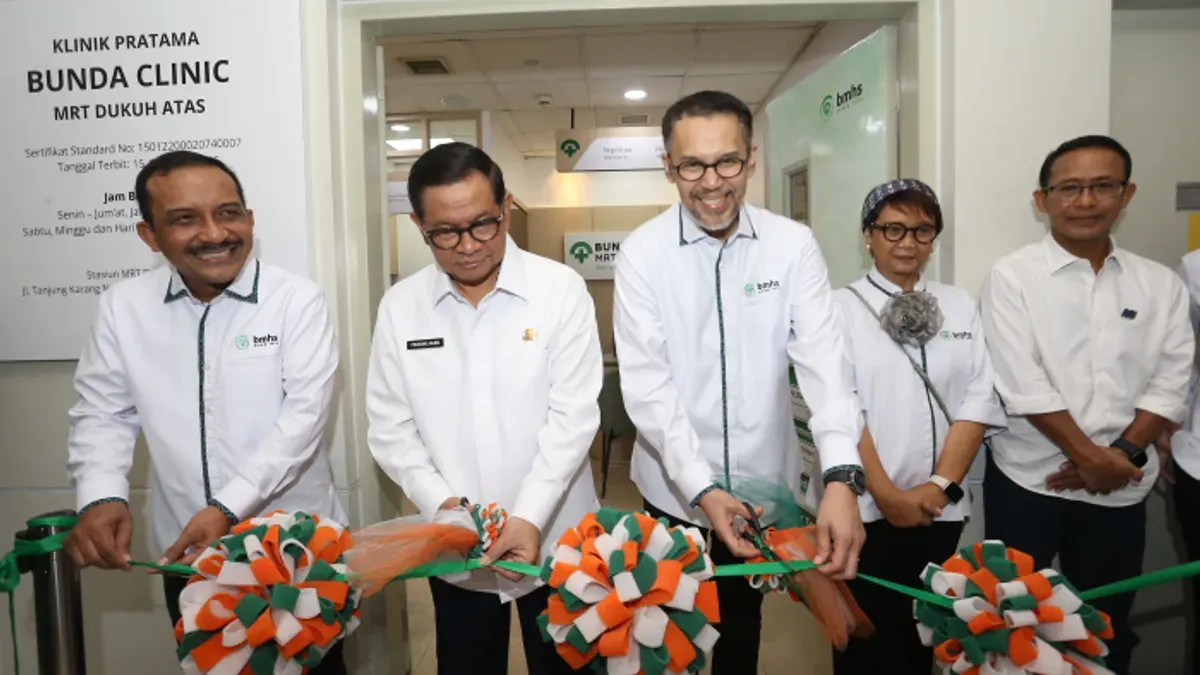 PT Bundamedik Tbk (BMHS) meluncurkan Bunda Clinic MRT Dukuh Atas, klinik kesehatan pertama BMHS di pusat transportasi publik Jakarta yang berfokus pada layanan vaksinasi dan wellness. (Dok BMHS)