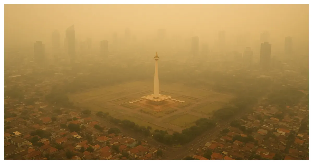 Ilustrasi. Kualitas Udara di Jakarta Tercemar karena Mikroplastik (Sumber: Generative AI)