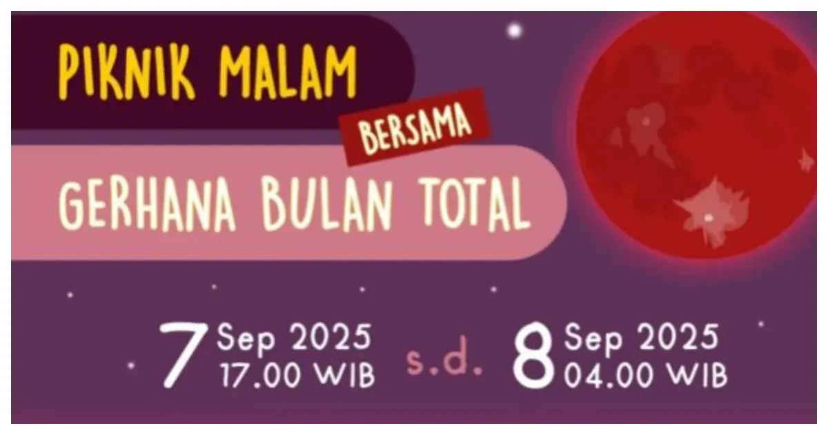 Piknik Malam Bersama Gerhana Bulan Total (Sumber: Instagram @planetariumjkt)