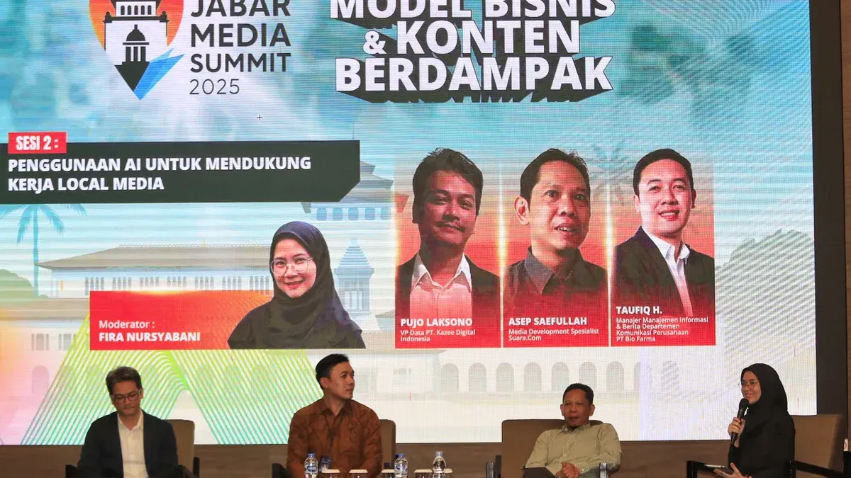 Sejumlah media ternama di Jawa Barat berkumpul dalam Jabar Media Summit 2025, Kamis (11/9). (Sumber: Istimewa | Foto: Istimewa)
