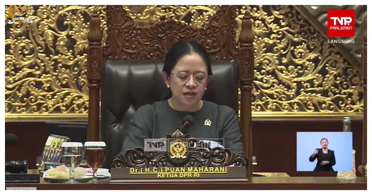 Ketua DPR RI Puan Maharani (Sumber: YouTube DPR RI)