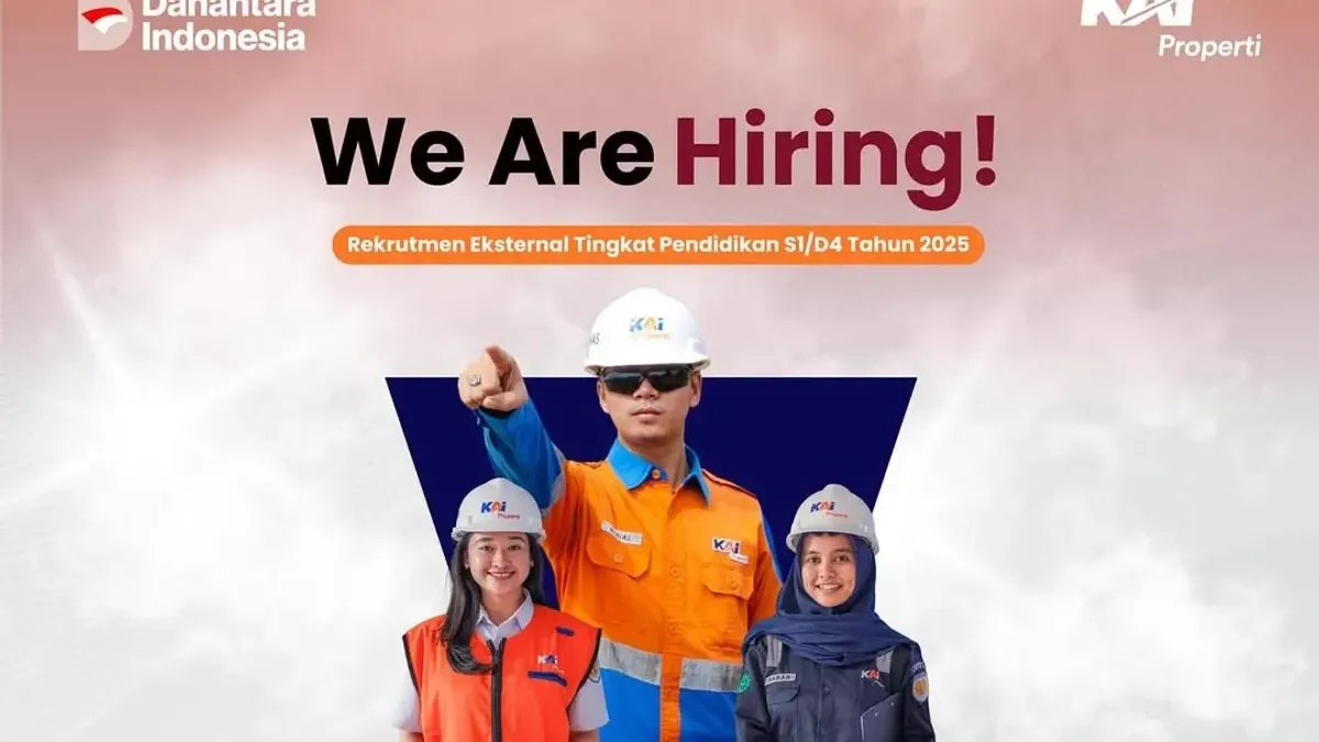 Informasi lowongan pekerjaan KAI Propert tahun 2025 untuk jurusan D4 hingga S1 (Sumber: Instagram @kaiproperti | Foto: Instagram @kaiproperti)