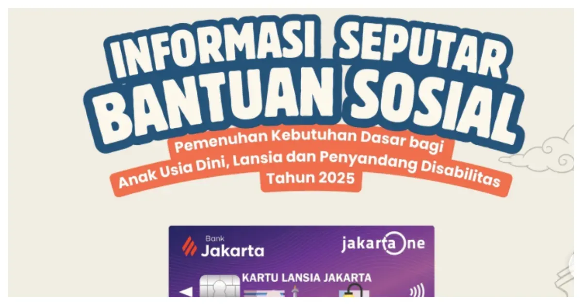Bansos KAJ, KLJ dan KPDJ (Sumber: Instagram @dinsosdkijakarta)