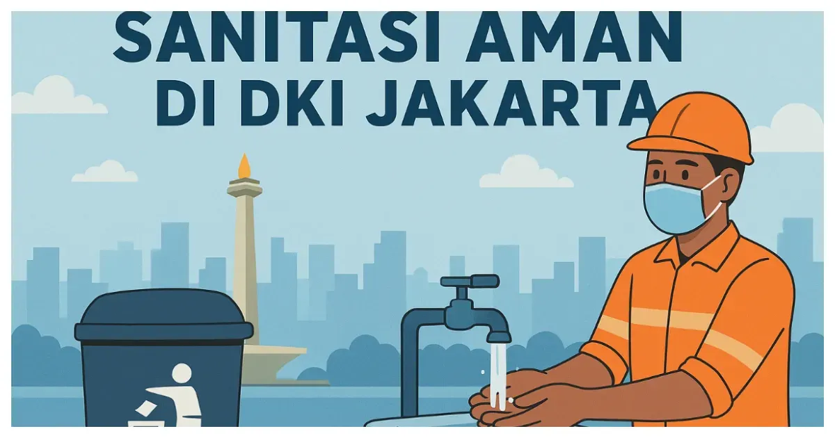 Ilustrasi. Sanitasi Aman di Jakarta (Sumber: Generative AI)