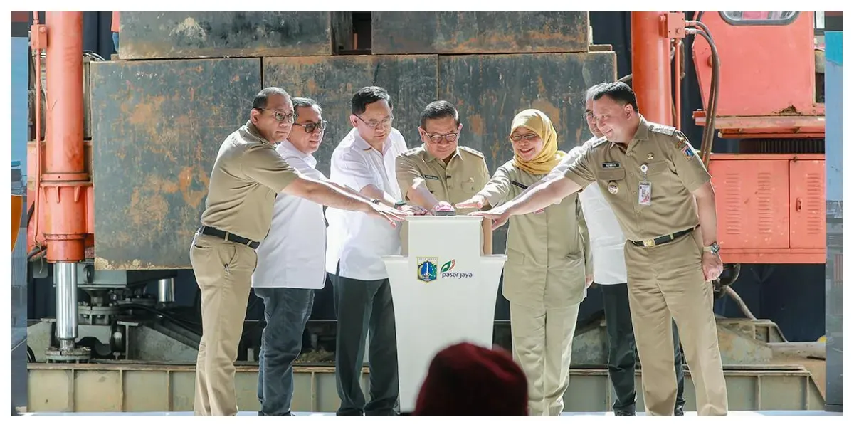 Groundbreaking Revitalisasi Pasar Gardu Asem dan Kramat Jaya oleh Gubernur DKI Jakarta Pramono Anung (Sumber: beritajakarta.id)