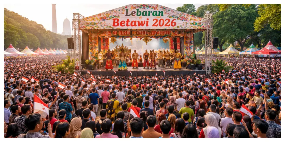 Ilustrasi. Lebaran Betawi 2026 (Sumber: Generative AI)