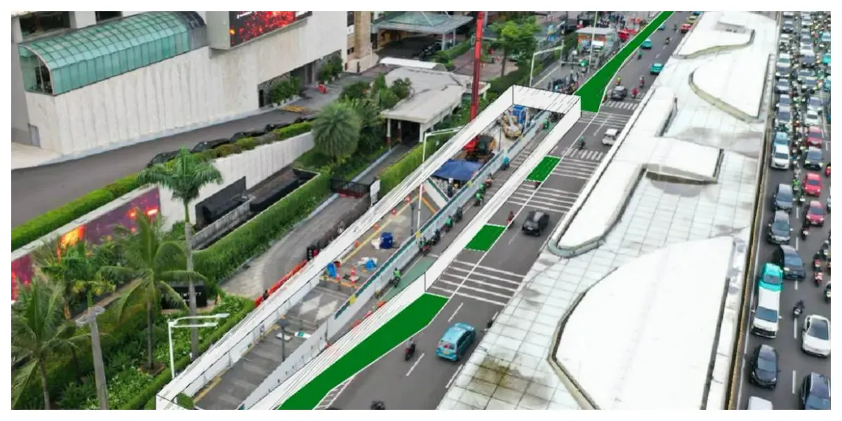 Revitalisasi Area di Stasiun Bundaran HI Bank Jakarta (Sumber: beritajakarta.id)