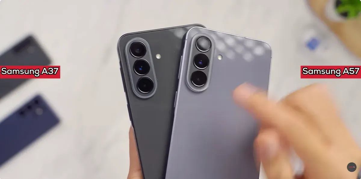 Adu Spesifikasi Samsung Galaxy A37 vs A57 (Sumber: youtube.com/@GadgetIn)