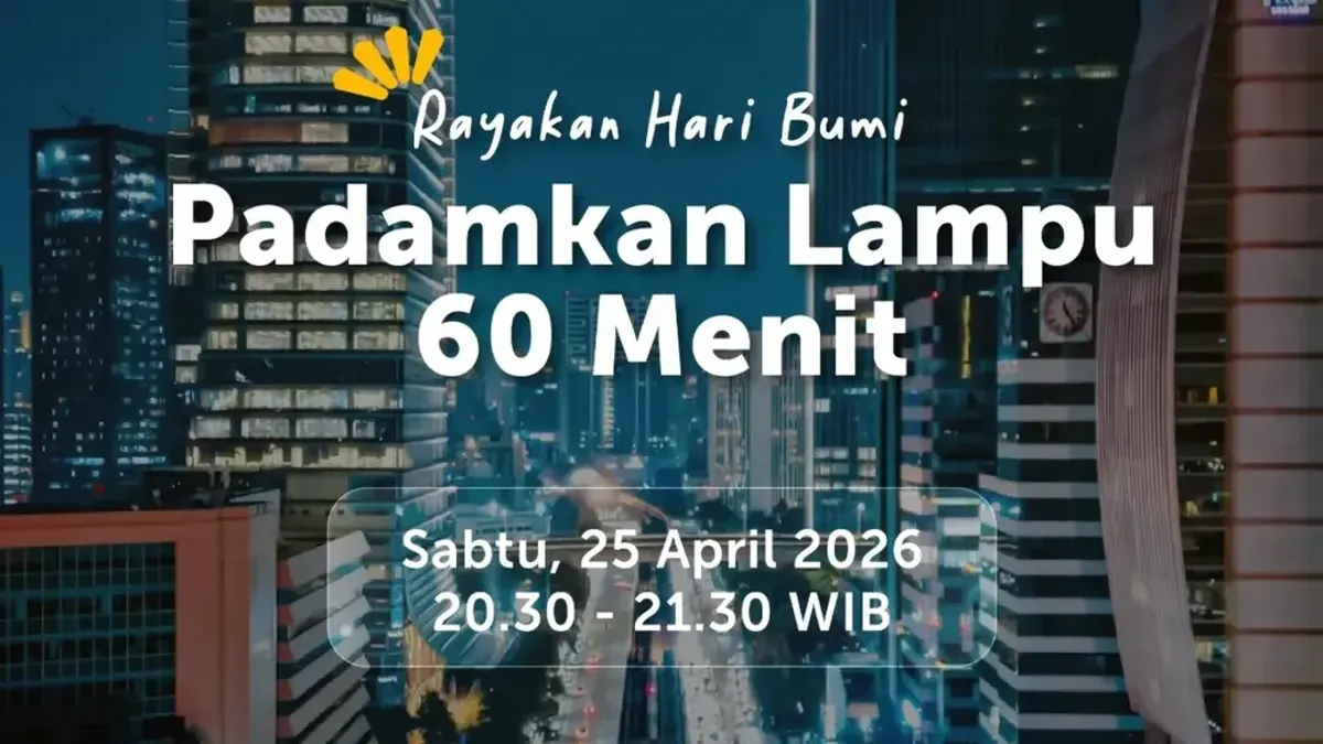 Pemprov DKI Jakarta ajak masyarakat matikan lampu selama 60 menit atau 1 jam sebagai aksi hemat energi peringati Hari Bumi. (Sumber: Pemprov DKI Jakarta | Foto: Pemprov DKI Jakarta)