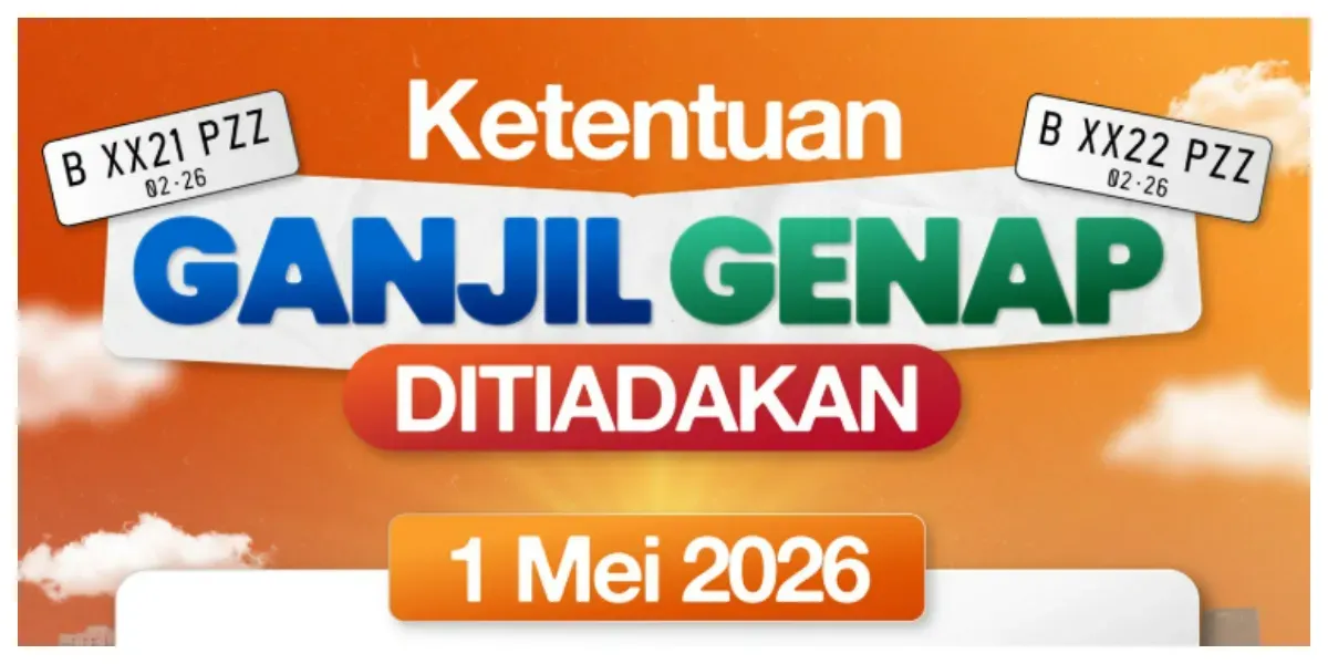 Sistem Ganjil Genap 1 Mei Ditiadakan (Sumber: Instagram @dishubdkijakarta)