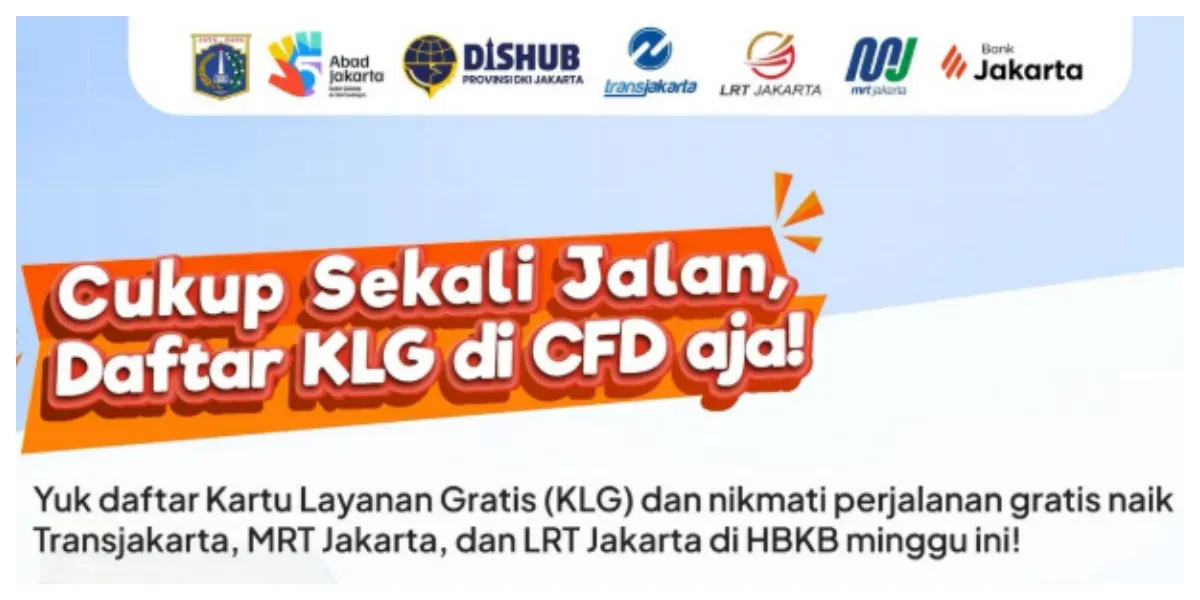 Pendaftaran Kartu Layanan Gratis (KLG) (Sumber: Instagram @dishubdkijakarta)