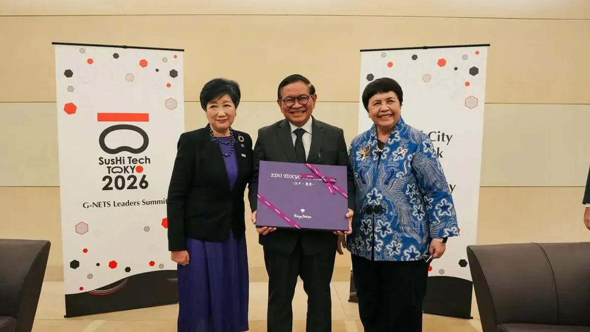 Pertemuan Gubernur DKI Jakarta, Pramono Anung, dan Gubernur Tokyo, Yuriko Koike. (Sumber: Instagram.com/@pramonoanungw)