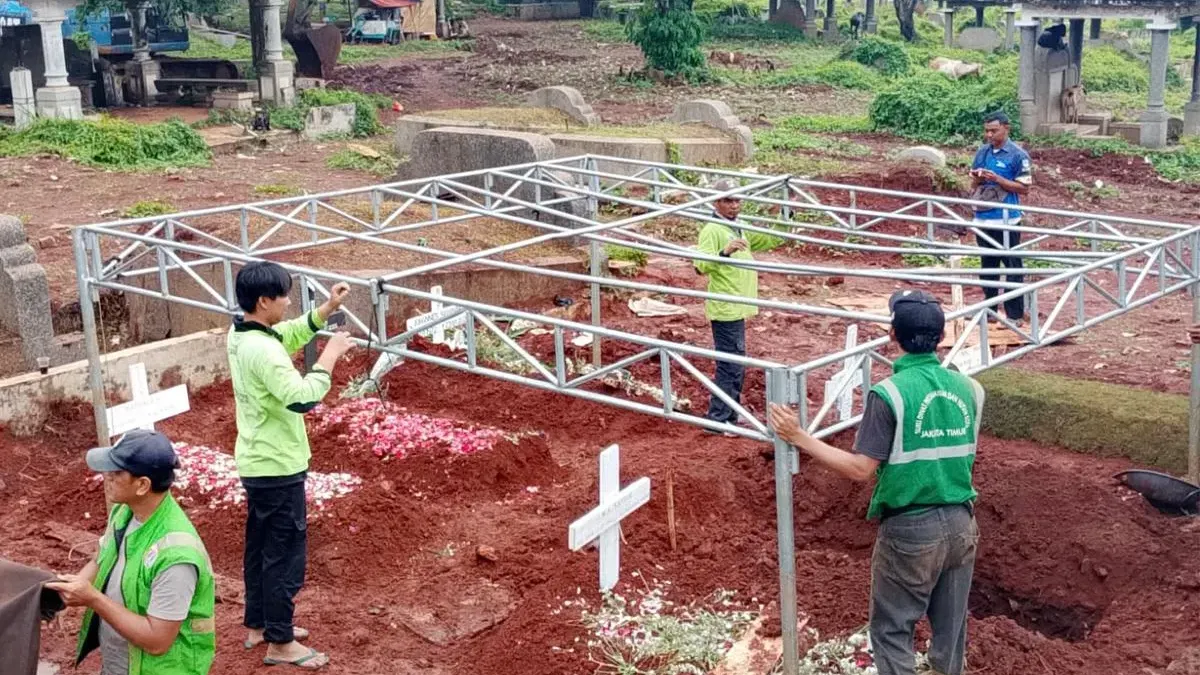 Penambahan lahan Taman Pemakaman Umum (TPU) Kebon Nanas di Kelurahan Cipinang Besar Selatan, Kecamatan Jatinegara, Jakarta Timur. (Sumber: beritajakarta.id | Foto: beritajakarta.id)