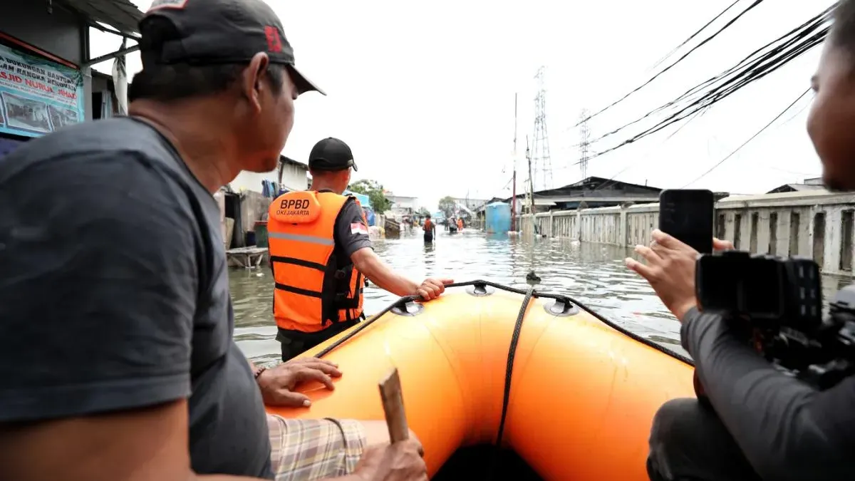 BPBD DKI Jakarta mengeluarkan peringatan kewaspadaan terhadap potensi banjir pesisir (rob) yang diperkirakan terjadi 11 sampai 16 Februari 2026 (Sumber: beritajakarta.id | Foto: beritajakarta.id)