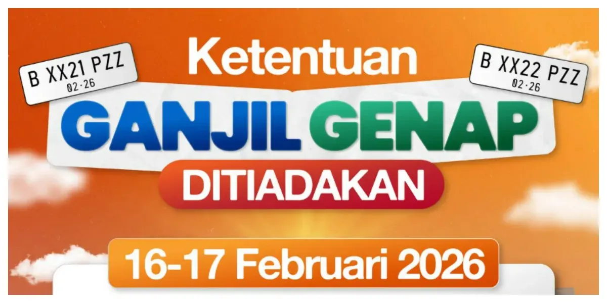 Ganjil Genap Ditiadakan pada 16-17 Februari 2026. (Sumber: Instagram @dishubdkijakarta)