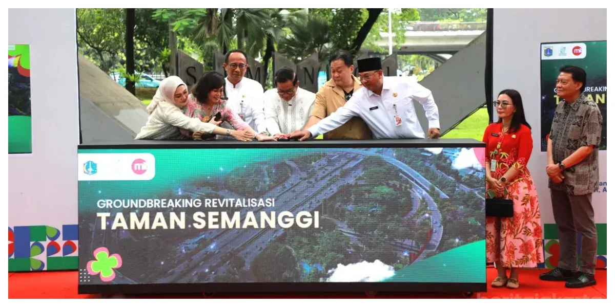 Groundbreaking Revitalisasi Taman Semanggi (Sumber: beritajakarta.id/ Reza Pratama Putra)