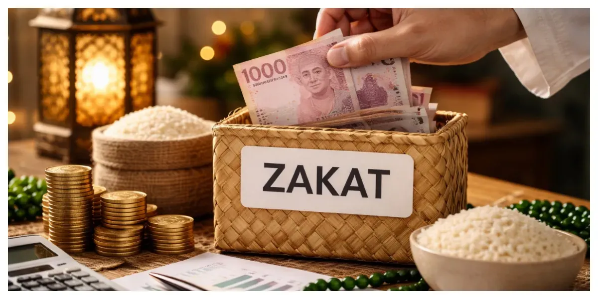 Ilustrasi. Zakat (Sumber: Generative AI)