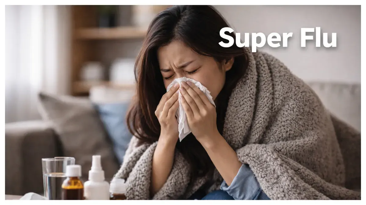 Ilustrasi. Virus Super Flu (Sumber: Generative AI)