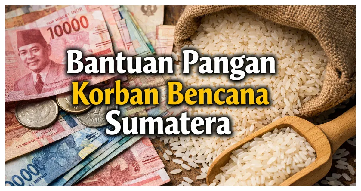 Ilustrasi. Bantuan Pangan Korban Bencana Sumatera (Sumber: Generative AI)