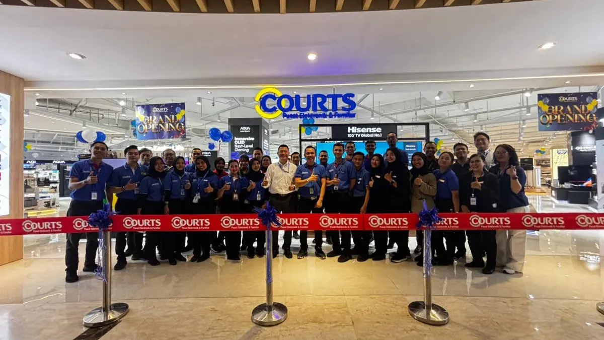 PT Courts Retail Indonesia (COURTS) meresmikan toko terbarunya di Bintaro Jaya Xchange Mall 1, Tangerang Selatan, sebagai bagian dari strategi tersebut. (Dok COURTS)