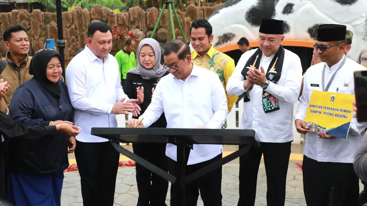 Gubernur DKI Jakarta, Pramono Anung meresmikan Taman Kelinci Rorotan Cilincing (Roci) di Jalan Kaliabang, Cilincing, Jakarta Utara. (Sumber: beritajakarta.id | Foto: beritajakarta.id)
