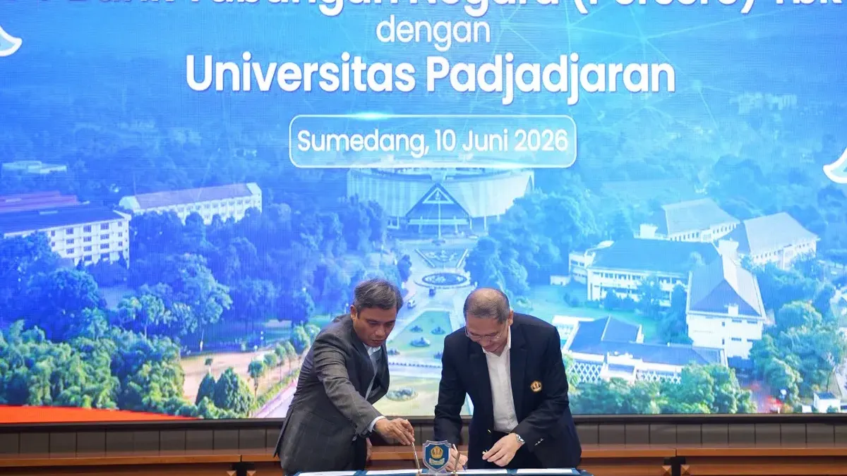 BTN dan Unpad menandatangani kerja sama untuk memperkuat literasi finansial, pengembangan SDM, layanan kampus, serta peluang magang dan karir bagi mahasiswa.