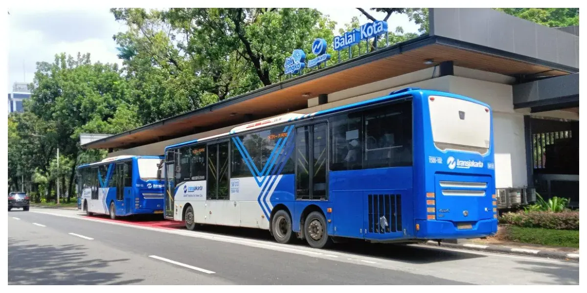 Rute Transjakarta Menuju ke Jakarta Fair Kemayoran 2026 (Sumber: beritajakarta.id)